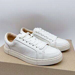 Frye Women’s Ivy Court Low Lace White Leather Sneakers Moc-Toe US 6.5 *NEW